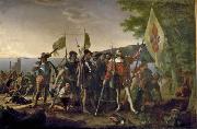 John Vanderlyn Landing of Columbus oil painting on canvas